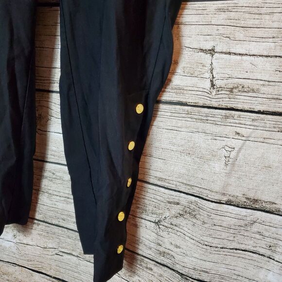 Bold Elements Cut To Curve Black Leggings Size 14 - Picture 2 of 7